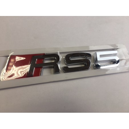 Emblema Trasero AUDI RS5 Cromado
