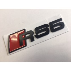 EMBLEMA TRASERO AUDI RS5 NEGRO