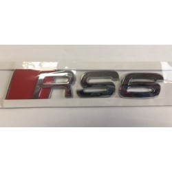 Emblema Trasero AUDI RS6 Cromado