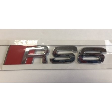 Emblema Trasero AUDI RS6 Cromado