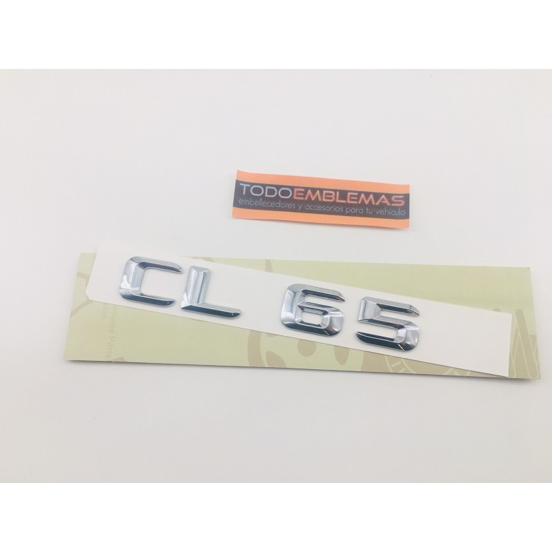 EMBLEMA LETRAS MERCEDES BENZ CLASE CL CL65 CROMADAS