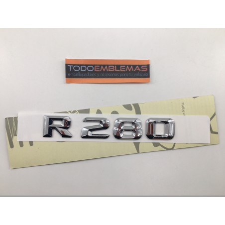 EMBLEMA LETRAS MERCEDES BENZ CLASE R R280 CROMADAS