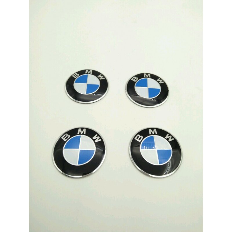 Chapas Adhesivas Centro de Rueda BMW Azul 56mm