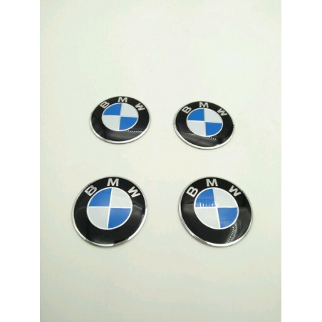 Chapas Adhesivas Centro de Rueda BMW Azul 56mm