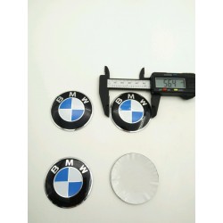 Chapas Adhesivas Centro de Rueda BMW Azul 56mm
