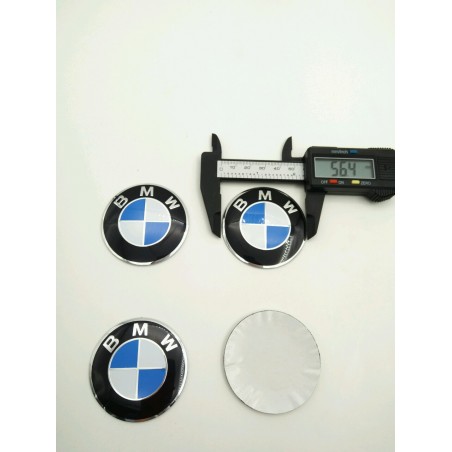 Chapas de centro de rueda BMW azul 56mm
