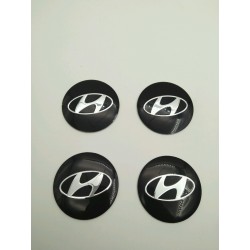 Chapas Adhesivas Centro de rueda HYUNDAY Negros 56mm