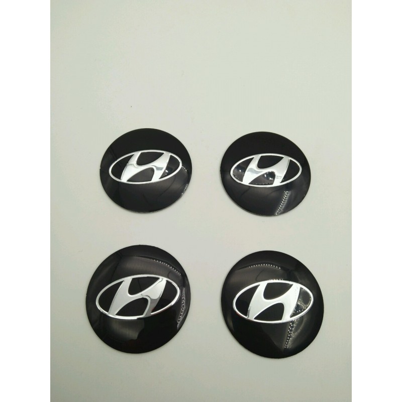 Chapas Adhesivas Centro de rueda HYUNDAY Negros 56mm