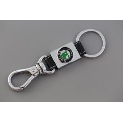 Llavero skoda metal cromado y cuero Perfecto para regalo!