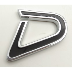 Emblema Trasero MINI D Diesel Negro y Cromado