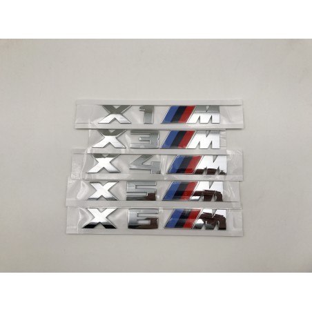 EMBLEMA TRASERO BMW X6 M PLATA