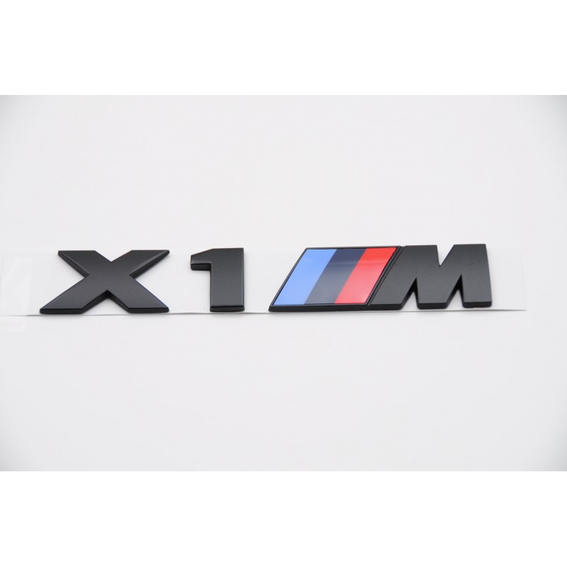 Emblema trasero bmw x1 m negro x1m