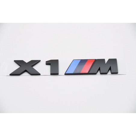 Emblema trasero bmw x1 m negro x1m