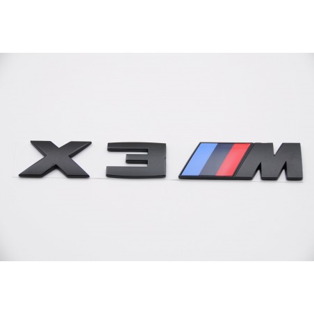 Emblema Trasero BMW X3 M Negro X3M