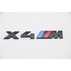Emblema Trasero BMW X4 M Negro X4M