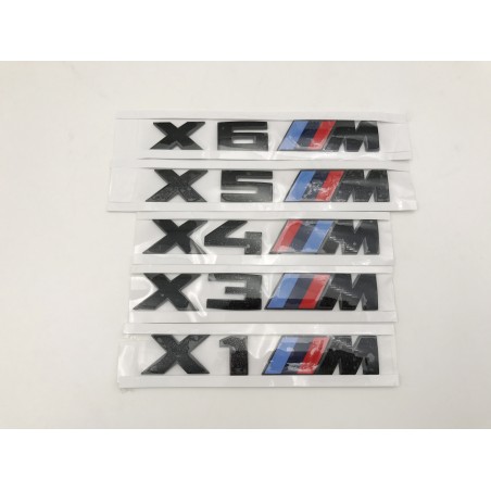 EMBLEMA TRASERO BMW X4 M NEGROS