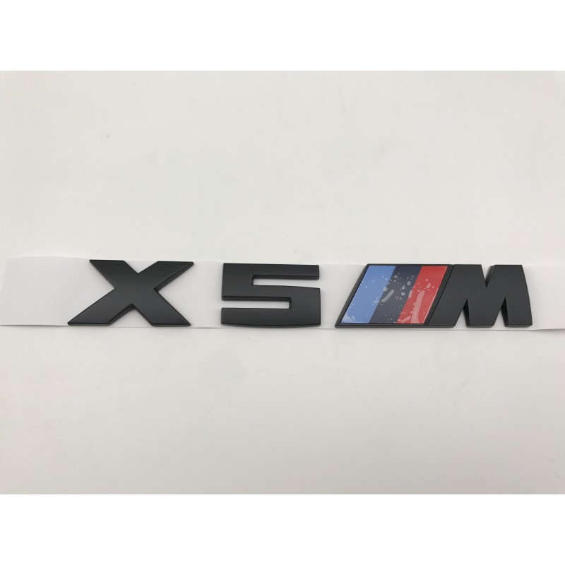 Emblema Trasero BMW X5 M Negro X5M