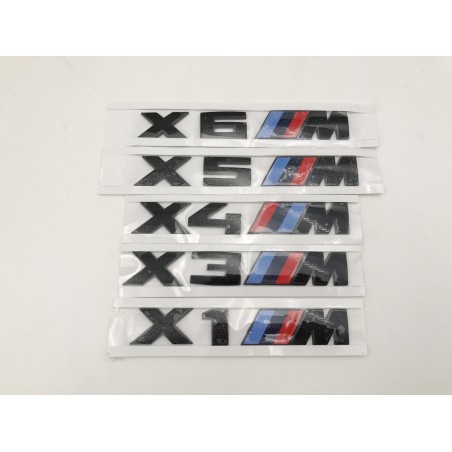 Emblema Trasero BMW X5 M Negro X5M