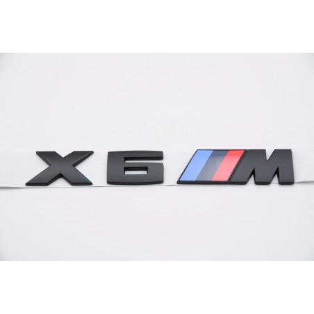 Emblema Trasero BMW X6 M Negro X6M