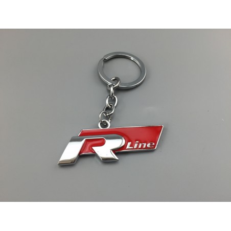 LLAVERO VW RLINE ROJO METALICO