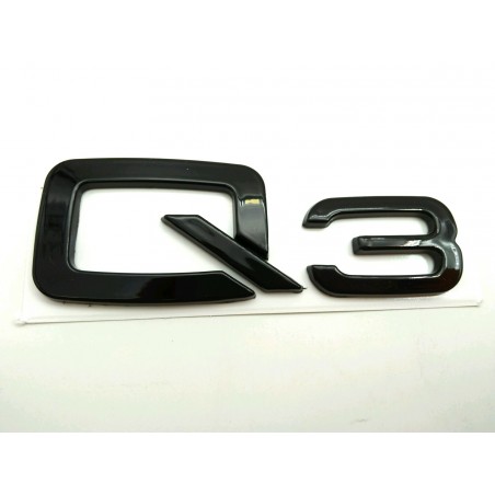 EMBLEMA TRASERO AUDI Q3 NEGRO