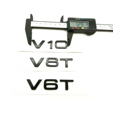 Emblema Lateral o Trasero AUDI V10 Cromado