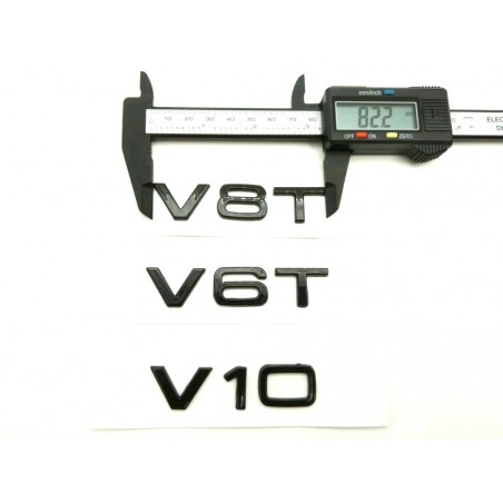 Emblema Lateral o Trasero AUDI V8T Rojo