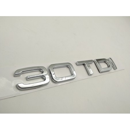 EMBLEMA TRASERO AUDI 3.0 TDI PLATA