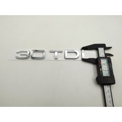 EMBLEMA TRASERO AUDI 3.0 TDI PLATA