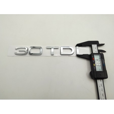 Emblema Trasero AUDI 3.0 TDI Cromado