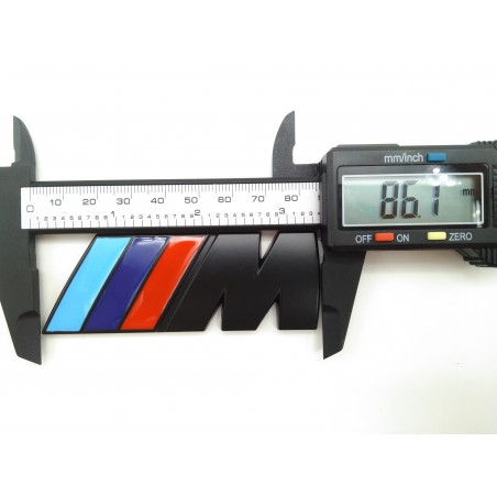 Emblema Trasero BMW M Negro Mate 85mm
