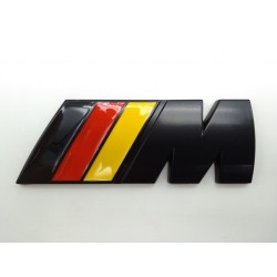 Emblema Trasero BMW M Negro Bandera Alemana