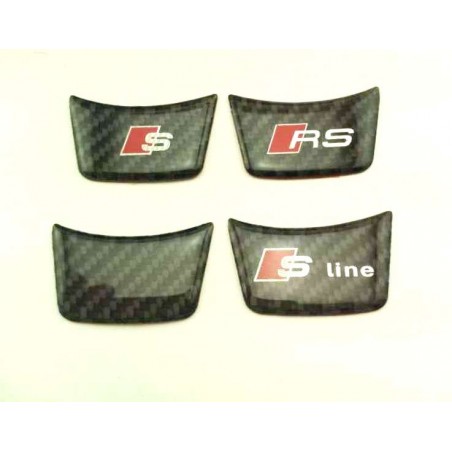 Emblema Volante AUDI S Carbono