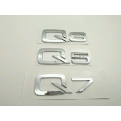 Emblema Trasero AUDI Q3 Cromado