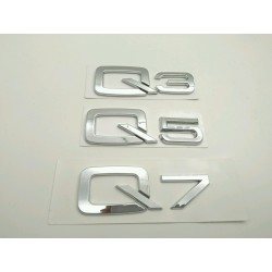 EMBLEMA TRASERO AUDI Q3 CROMADO