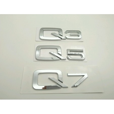 Emblema Trasero AUDI Q3 Cromado