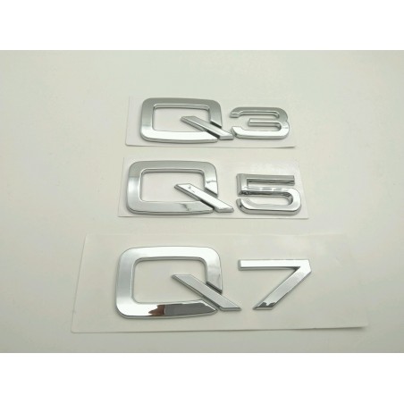 EMBLEMA TRASERO AUDI Q3 CROMADO