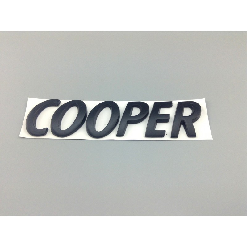 EMBLEMA TRASERO LETRAS COOPER NEGRAS