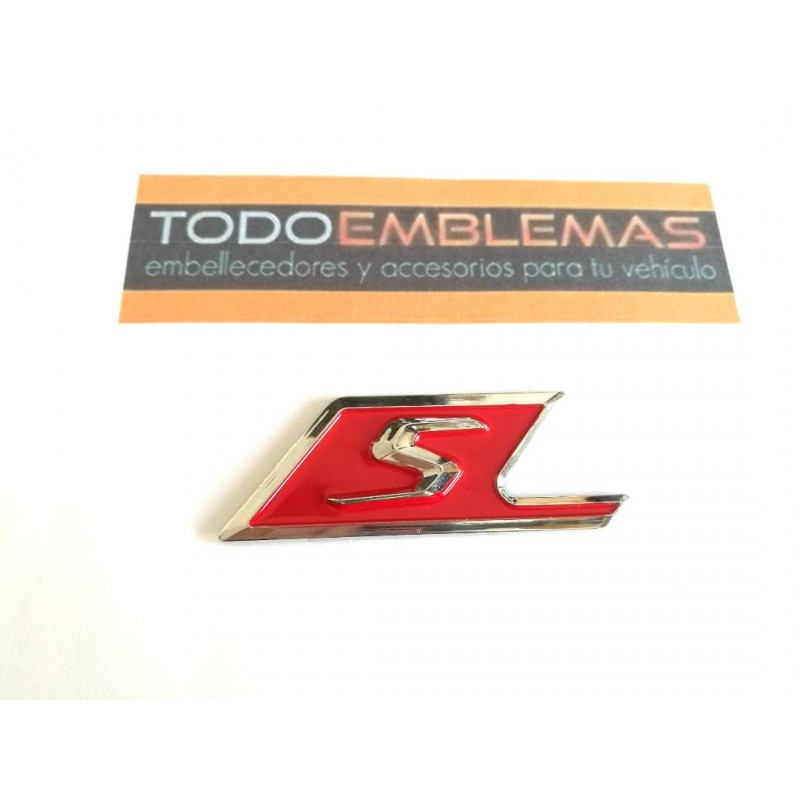 Emblema Trasero S Fondo Rojo AMG MERCEDES