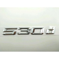 EMBLEMA TRASERO BMW SERIE 5 530d CROMADAS