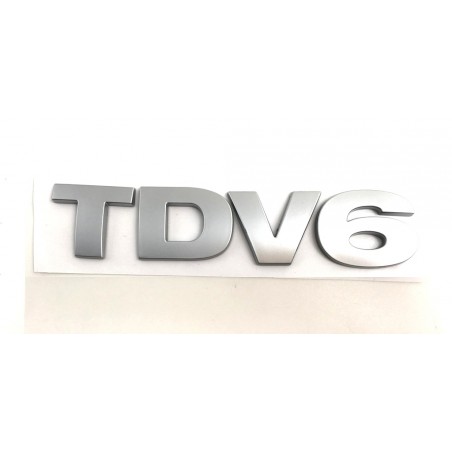 EMBLEMA LATERAL TDV6 de LAND ROVER PLATA MATE