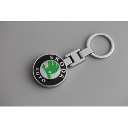 Llavero metalico skoda redondo Perfecto para regalo!