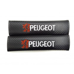Juego de 2 Cubre cinturones PEUGEOT Carbono