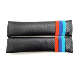 Juego de 2 Cubre cinturones BMW M Carbono