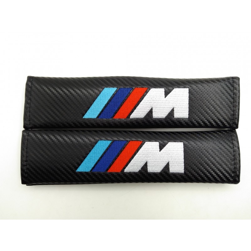 JUEGO de 2 CUBRECINTURONES BMW M CARBONObmw m carbono