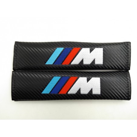 Juego de 2 Cubre cinturones BMW M Carbono