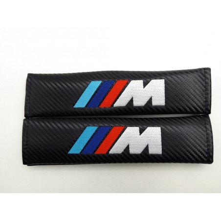 JUEGO de 2 CUBRECINTURONES BMW M CARBONObmw m carbono