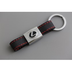 Llavero de cuero con logo lexus