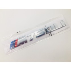 Emblema Trasero Letras BMW M750Li Cromadas