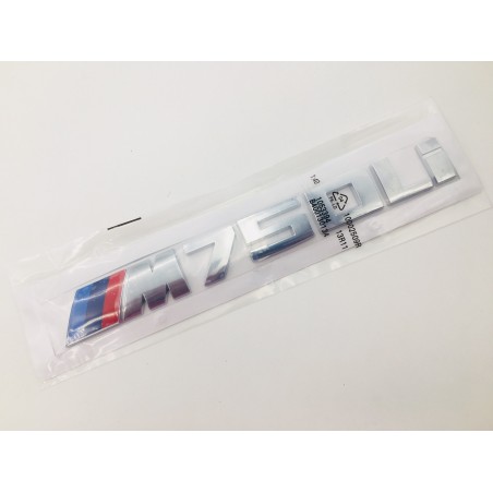 Emblema Trasero Letras BMW M750Li Cromadas